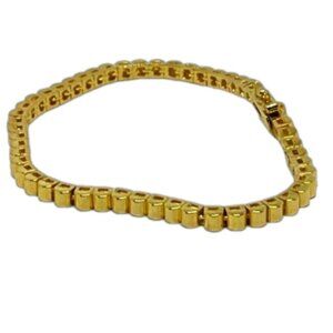 VINTAGE Joan Rivers Collection Gold Plated Quiet Luxury Tennis Bracelet